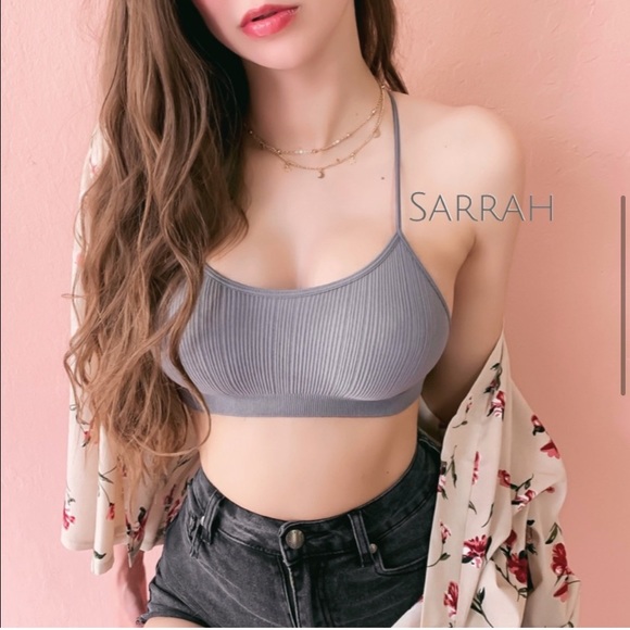 New Design Back Mesh Racerback Bralette - Picture 3 of 7